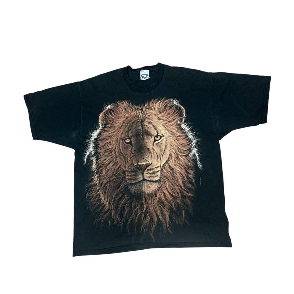 Vintage 1998 Liquid Blue Lion Reflection AOP Size XL